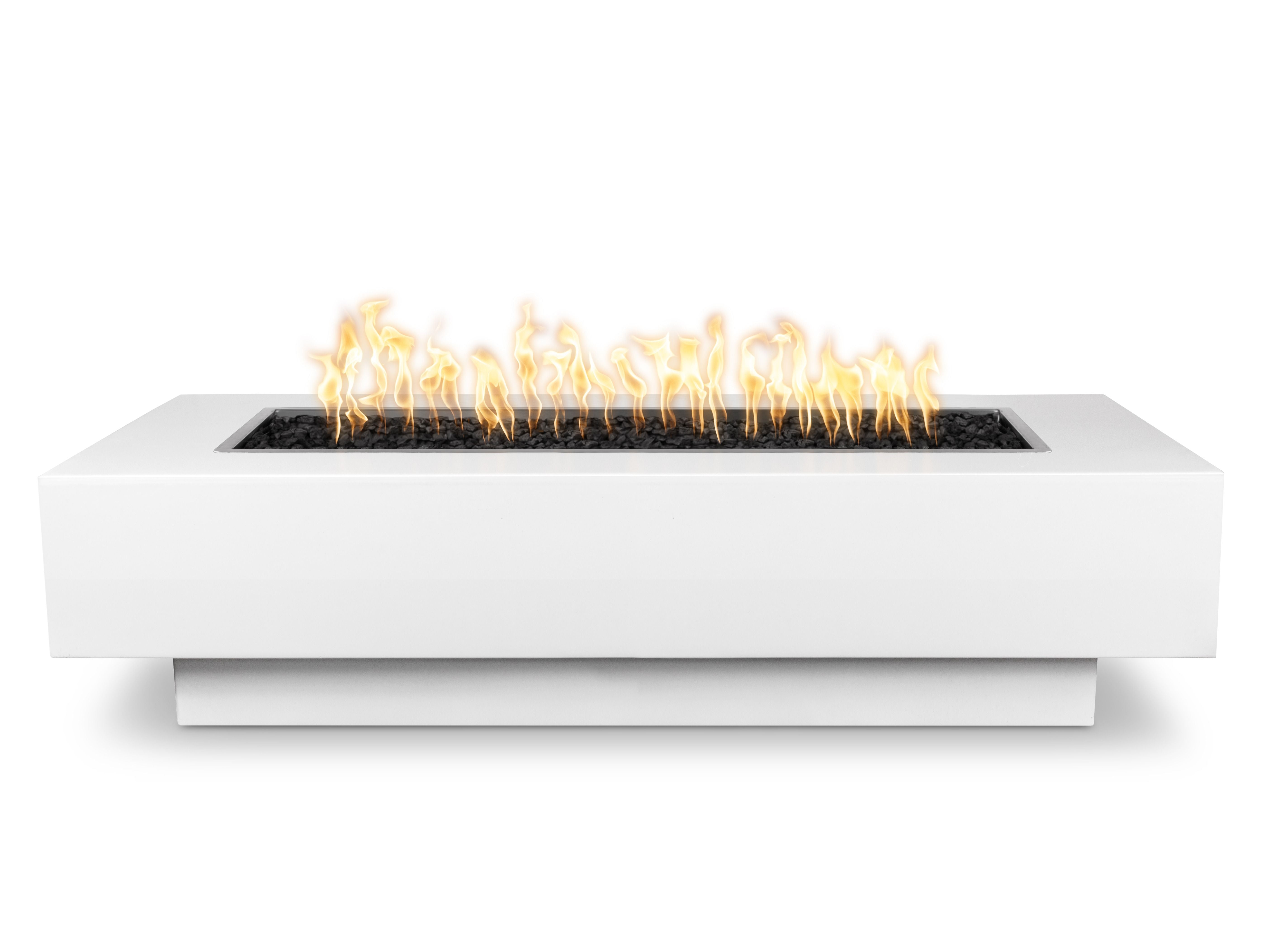 The Outdoor Plus Rectangle Coronado Powder Coat Collection Fire Pit