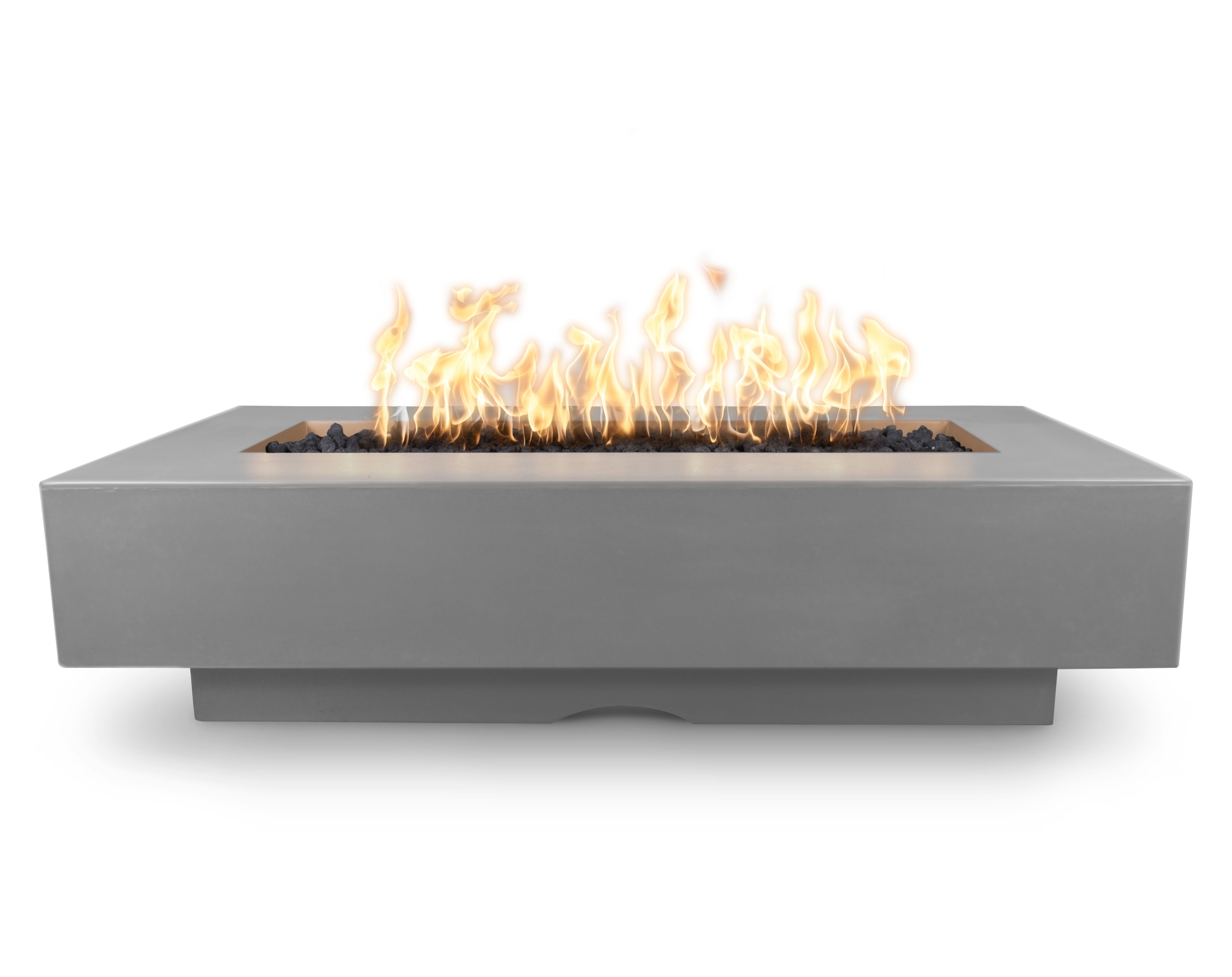 The Outdoor Plus Rectangle Del Mar Concrete Fire Pit