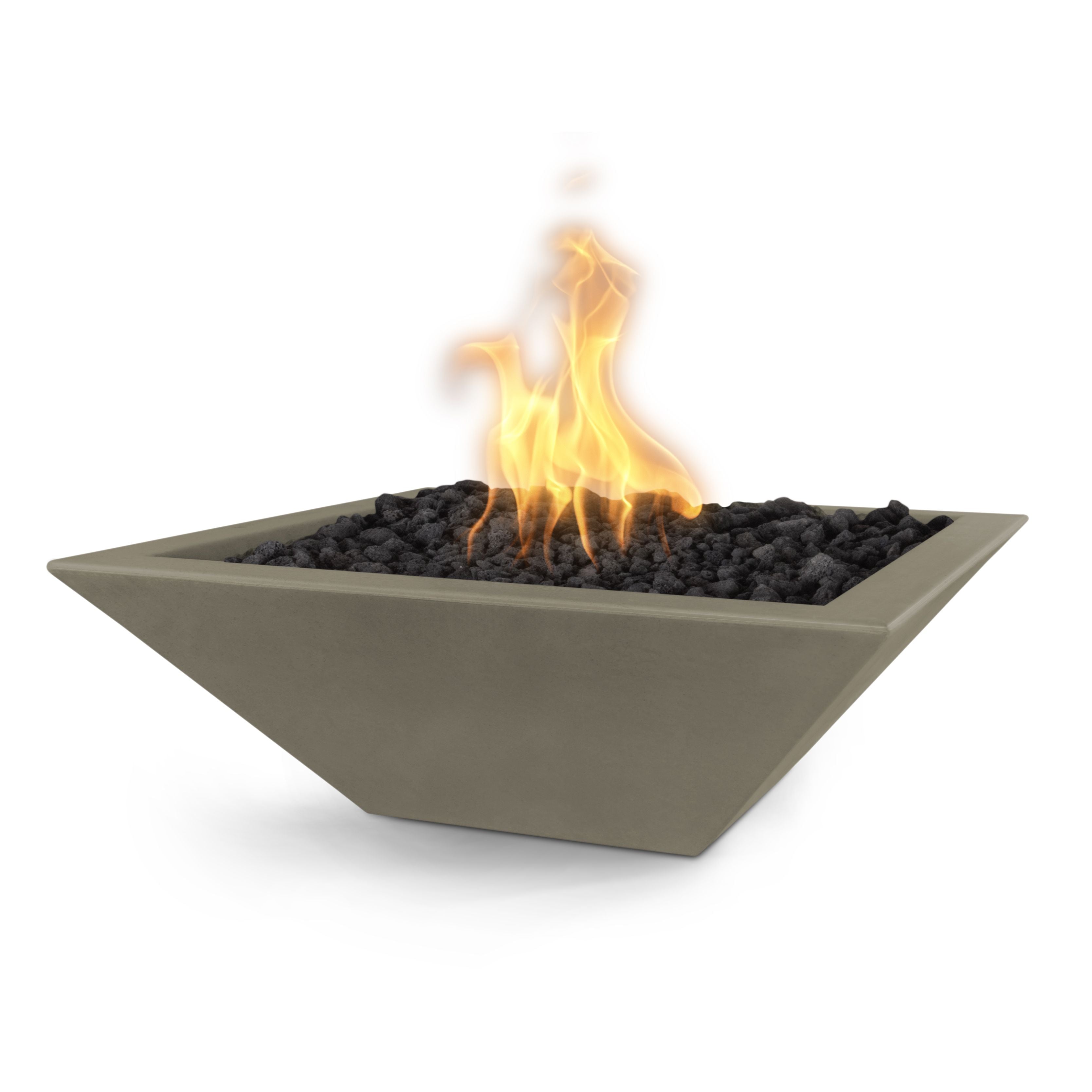 The Outdoor Plus GFRC Concrete Square Maya Fire Bowl