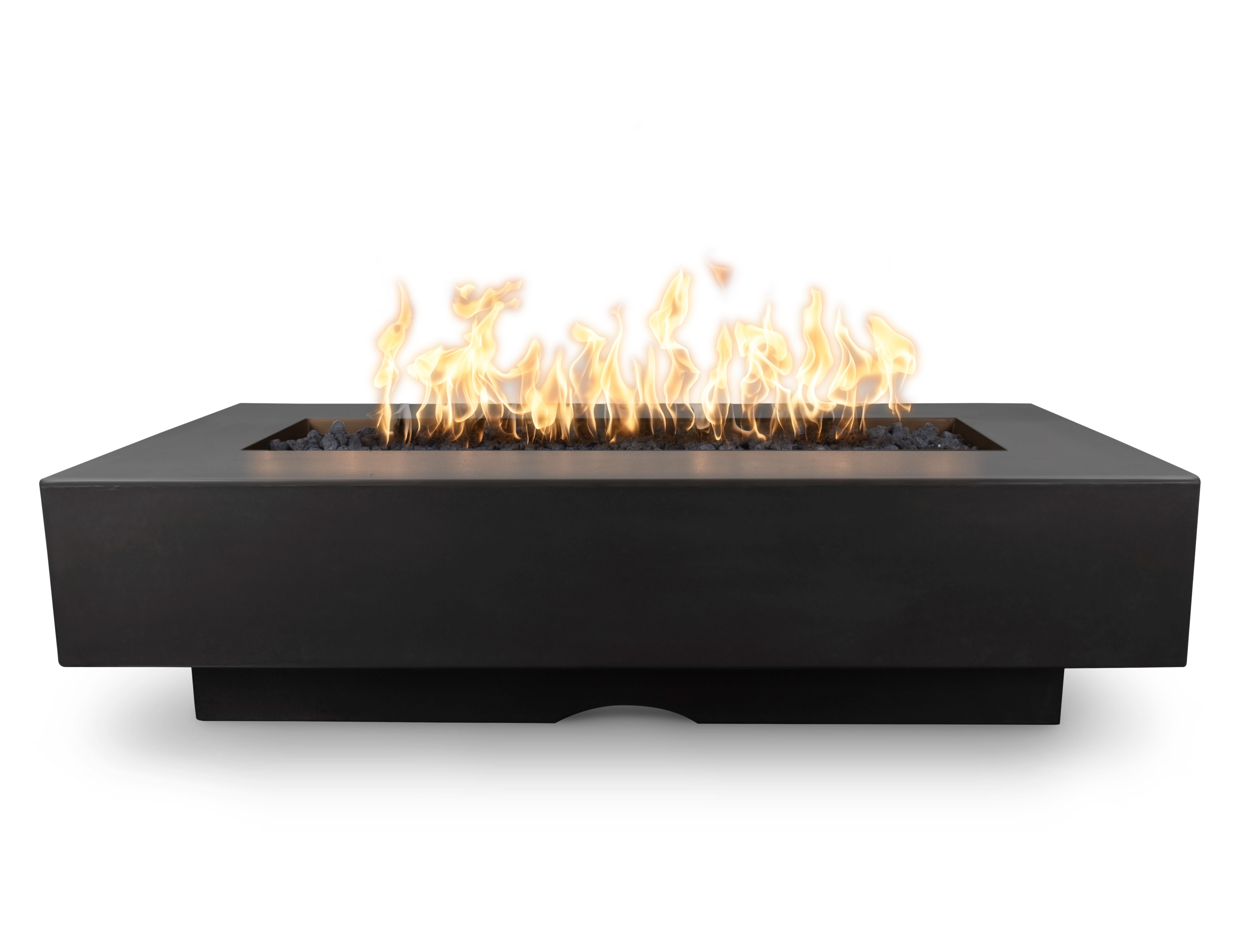 The Outdoor Plus Rectangle Del Mar Concrete Fire Pit