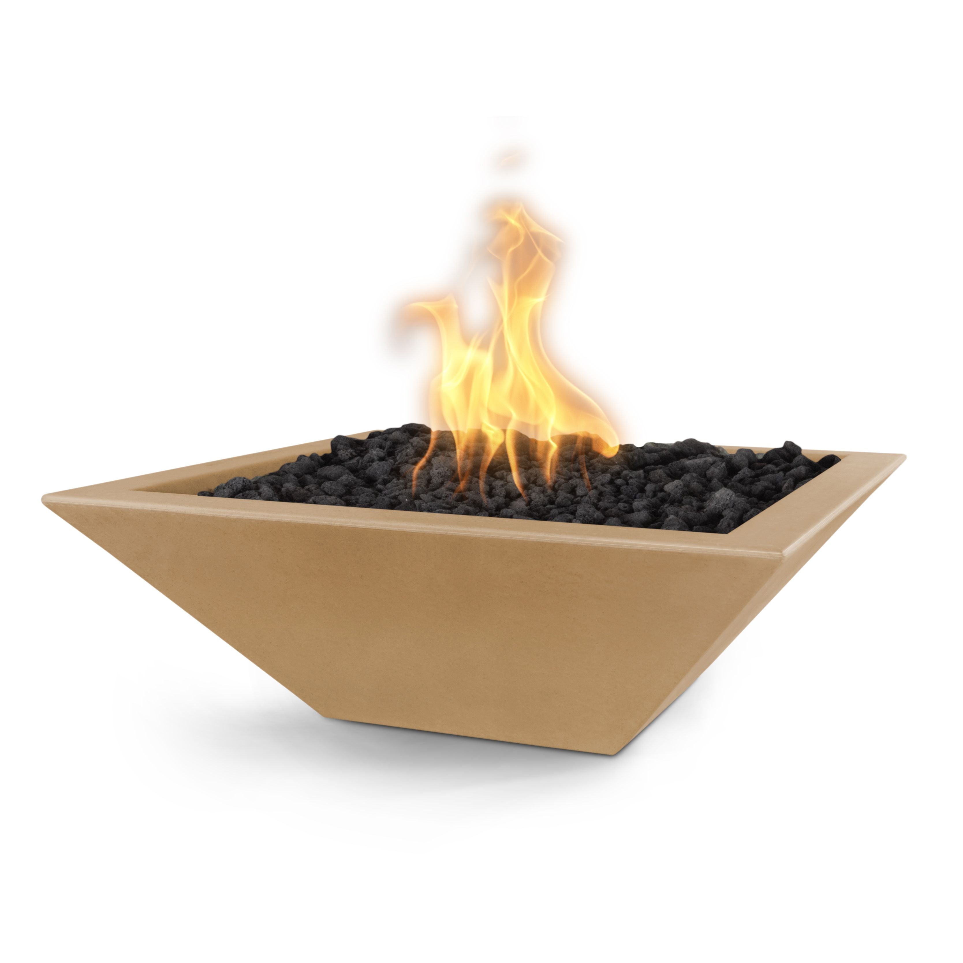The Outdoor Plus GFRC Concrete Square Maya Fire Bowl