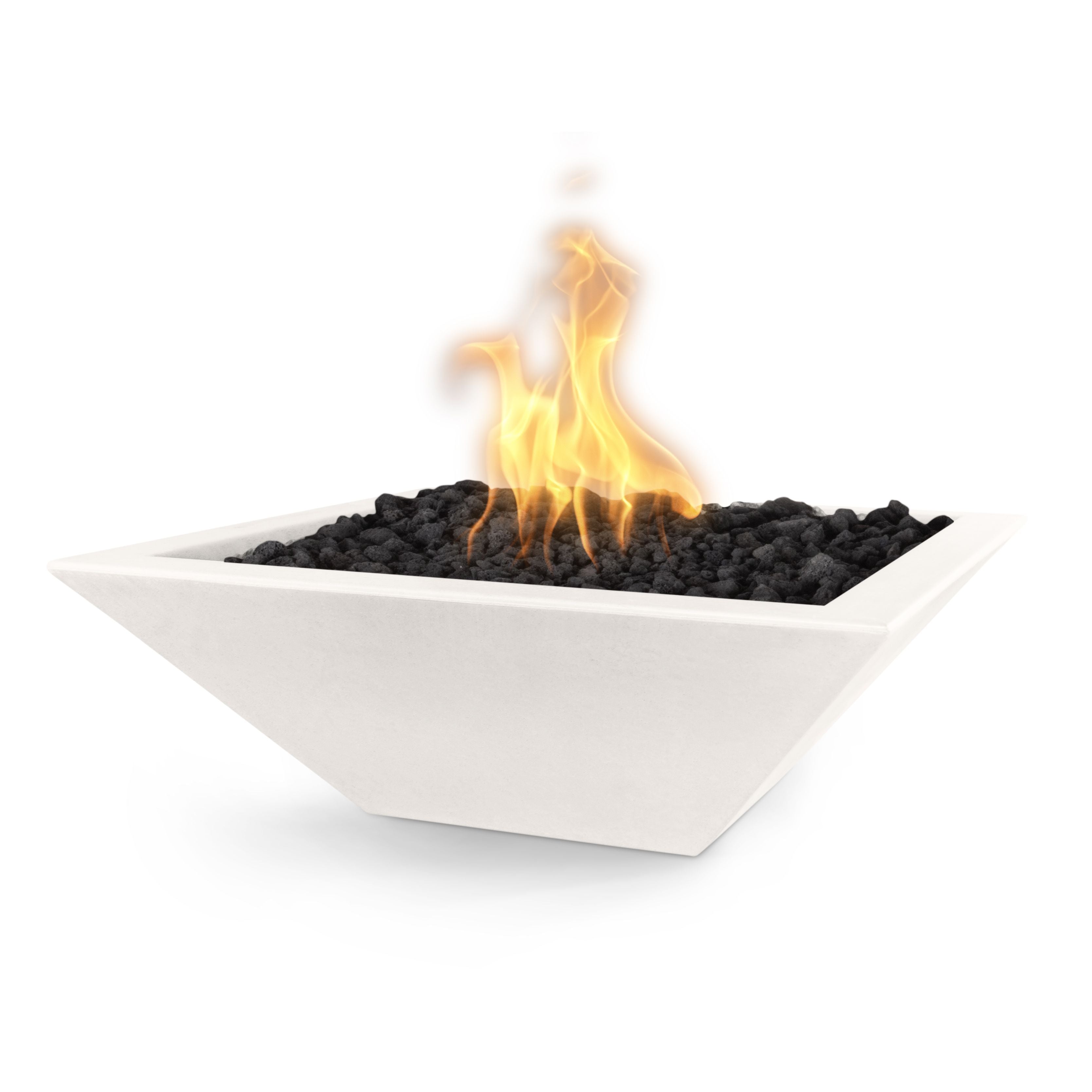 The Outdoor Plus GFRC Concrete Square Maya Fire Bowl