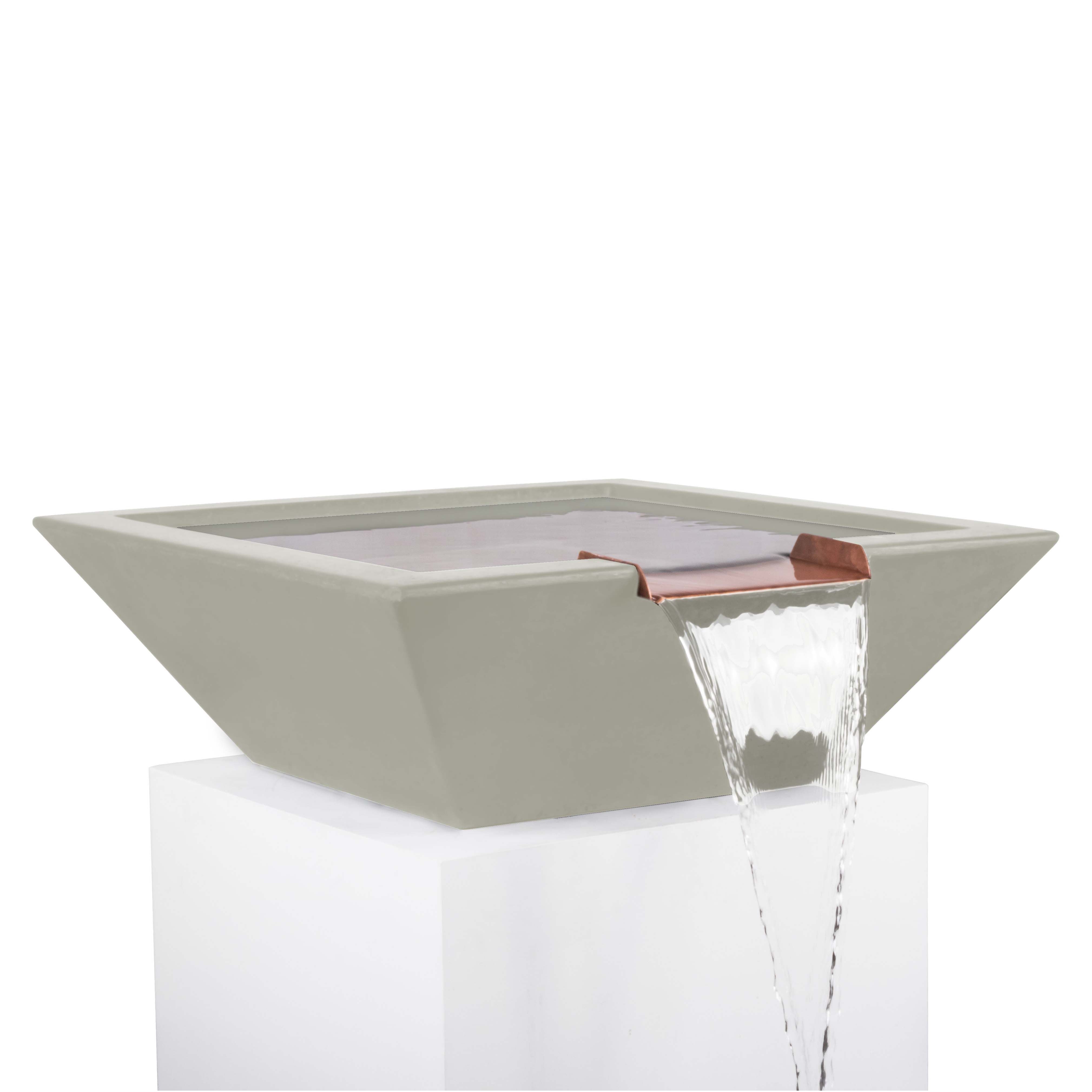 The Outdoor Plus GFRC Concrete Square Maya Water Bowl